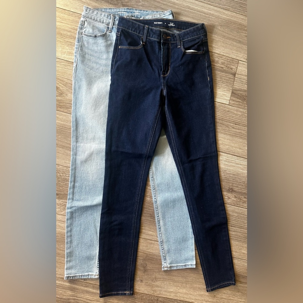 2️⃣ pairs! Old Navy skinny high rise jeans